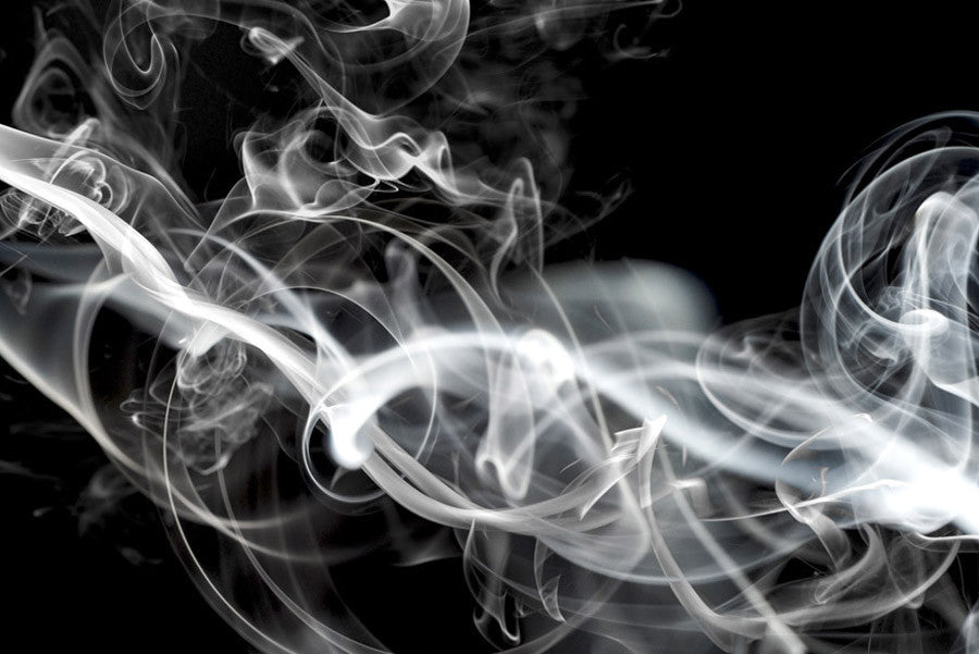 White Smoke Wall Art Print