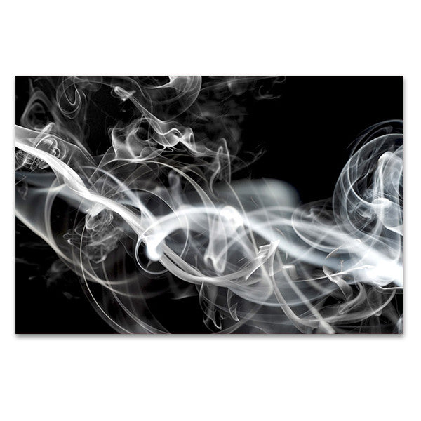 White Smoke Wall Art Print