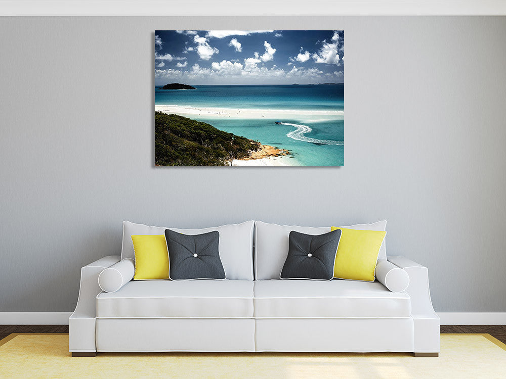 Whitehaven Beach Queensland Wall Print on the wall