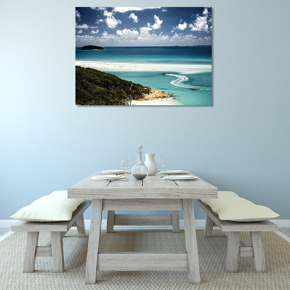 Whitehaven Beach Queensland Wall Print on the wall