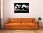 Wild Horses Wall Art Print on the wall