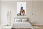 Willis Tower Chicago Wall Art Print on the wall