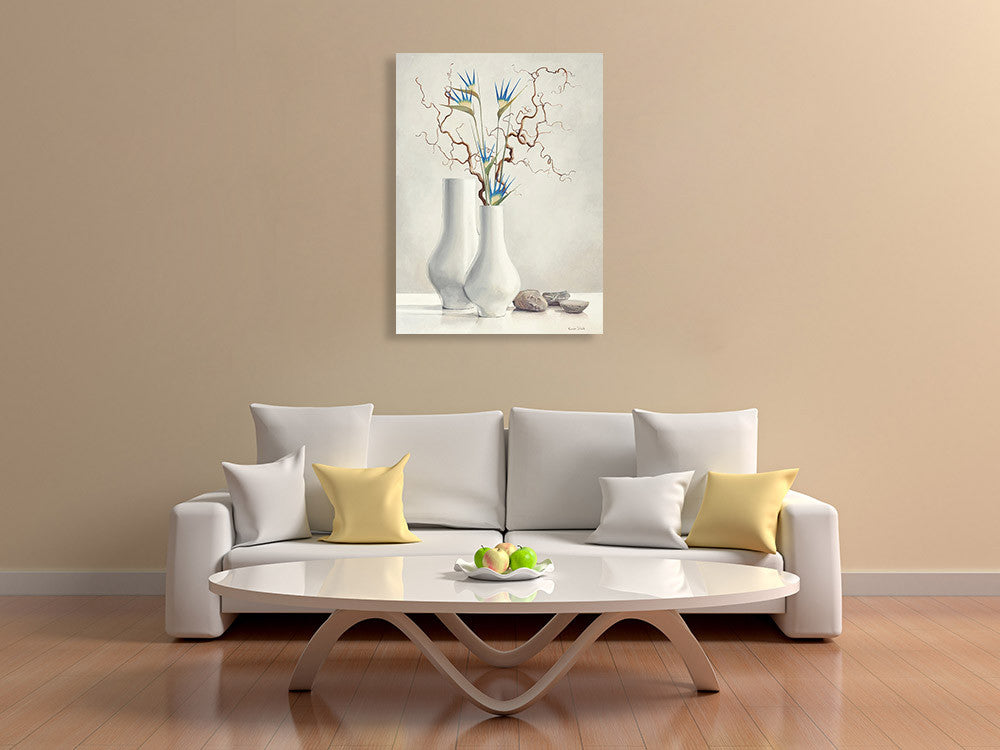 Willow Twigs Wall Art Print on the wall