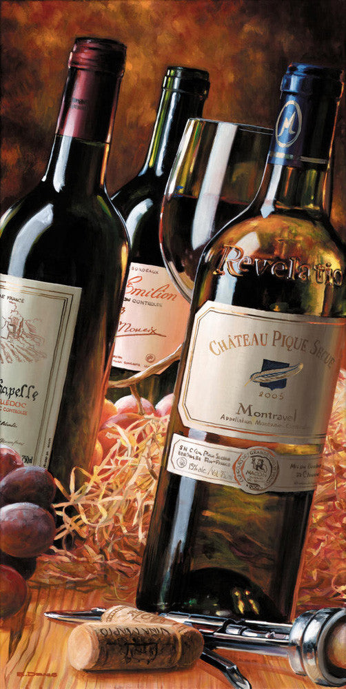 Wine Collection II Wall Art Print