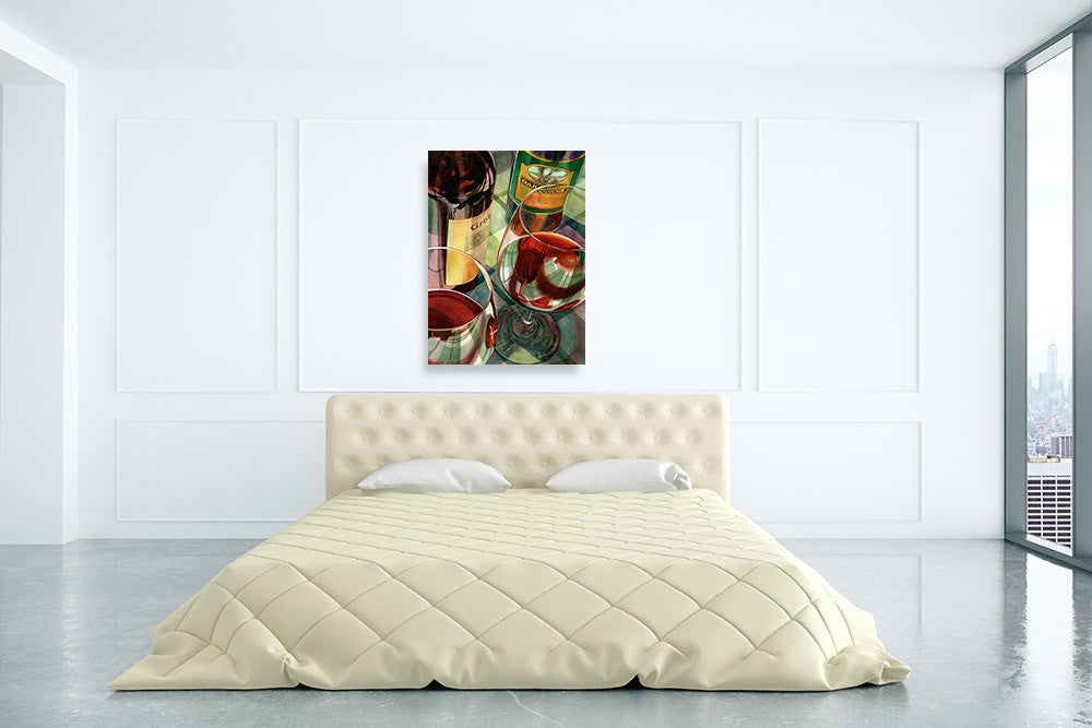  Wine Tasting Wall Art Print on the wall