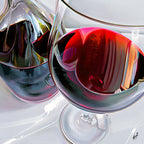 Wine on Glass Wall Art Print