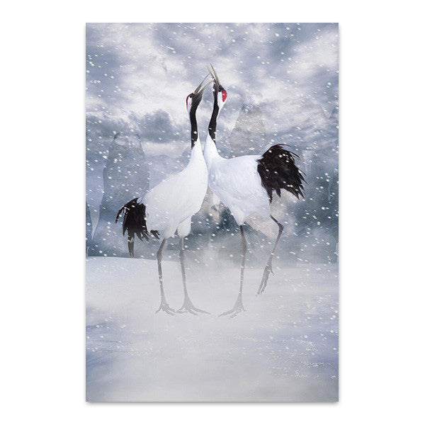 Winter Couple Wall Art Print