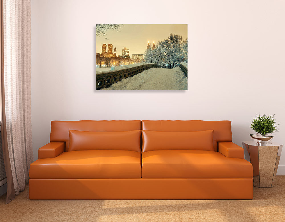 Winter Manhattan New York City Print on the wall