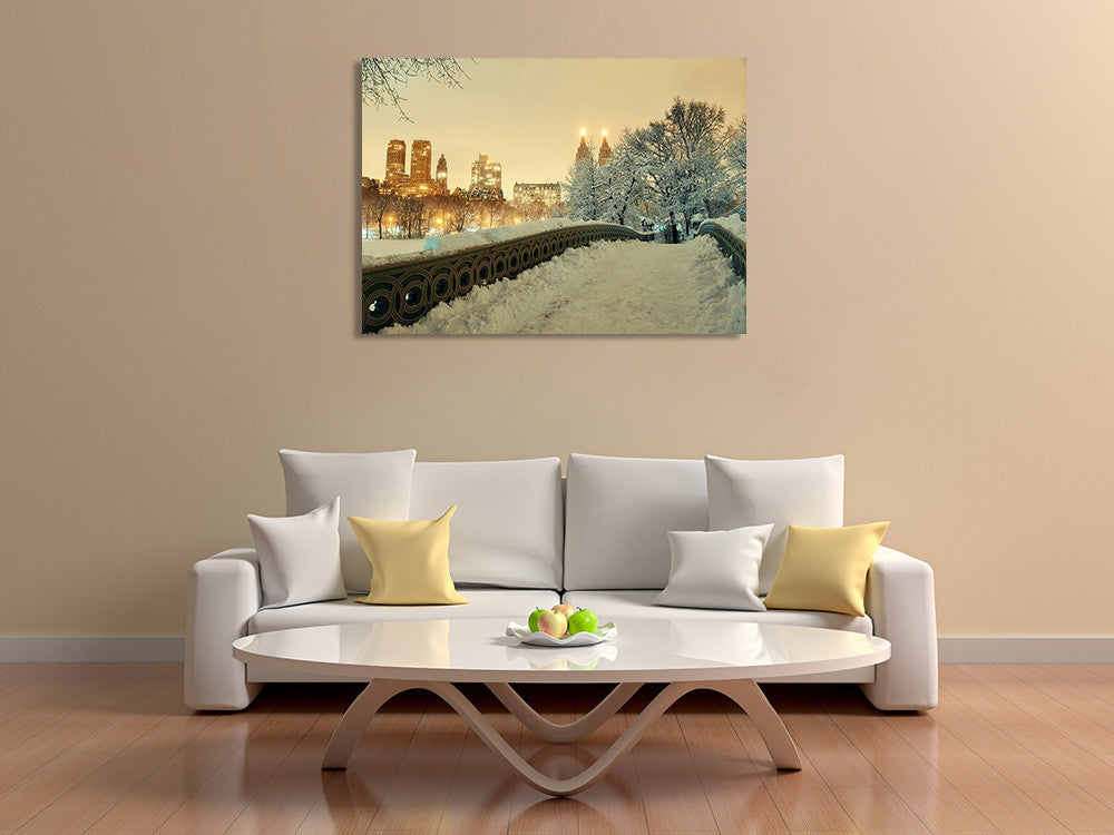 Winter Manhattan New York City Print on the wall