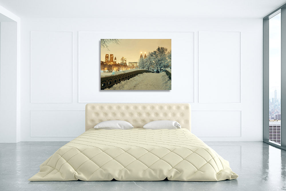 Winter Manhattan New York City Print on the wall