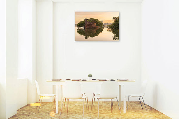 Wntworth Art Print Sunrise at SS Ayrfield on the wall