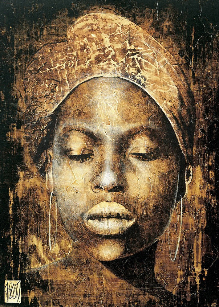 Woman African Tribal Wall Print