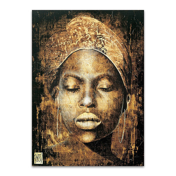 Woman African Tribal Wall Print