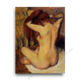 Woman Combing Her Hair