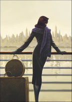 Woman Looking Out Wall Art Print