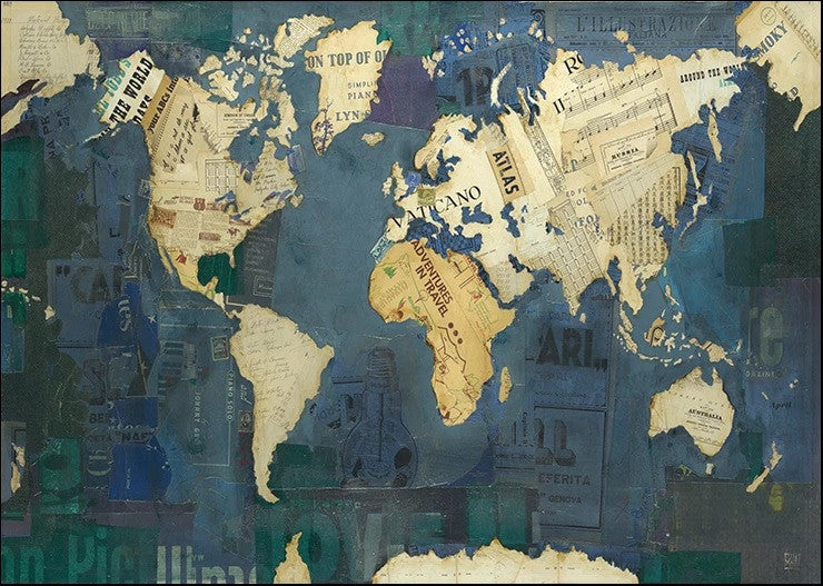 World Map Wall Art Print