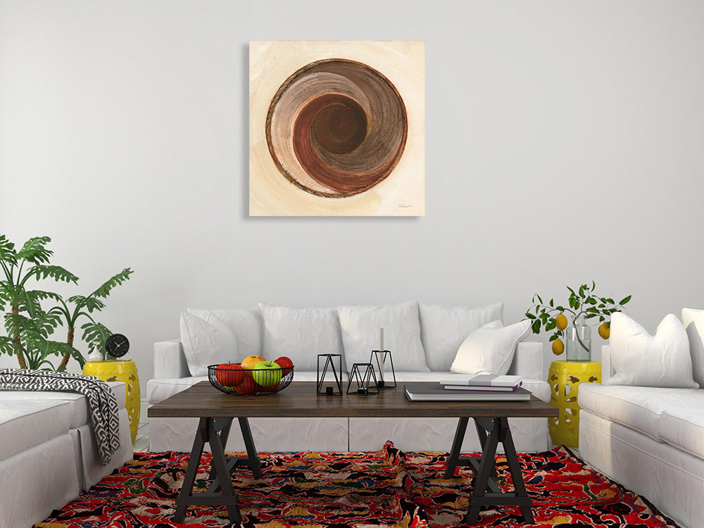 Woven Beauty Dark I Wall Art Print on the wall