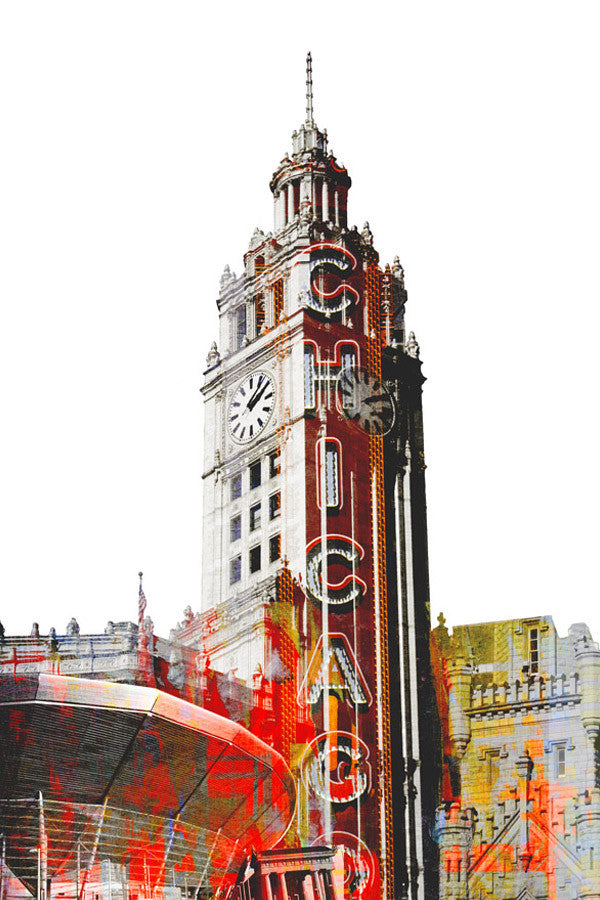 Wrigley Building Chicago Wall Art Print