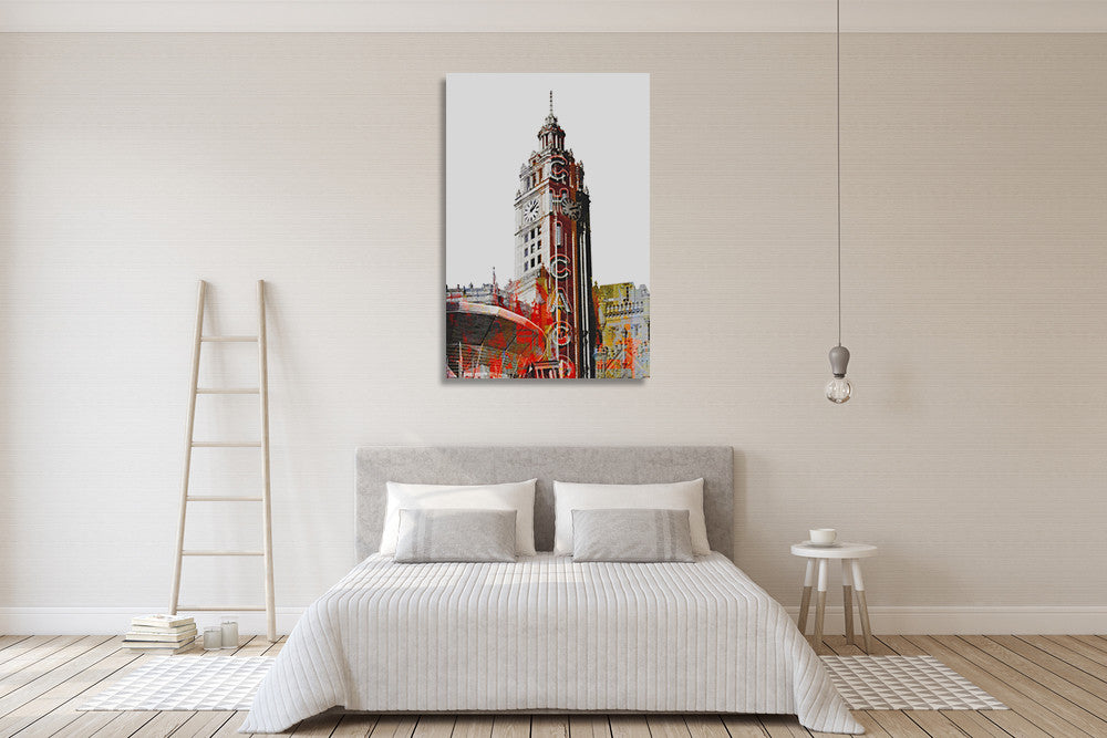 Wrigley Building Chicago Wall Art Print on the wall