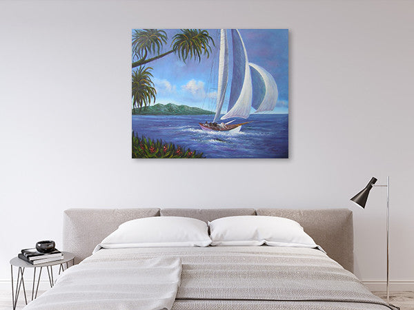 Yacht on the wall