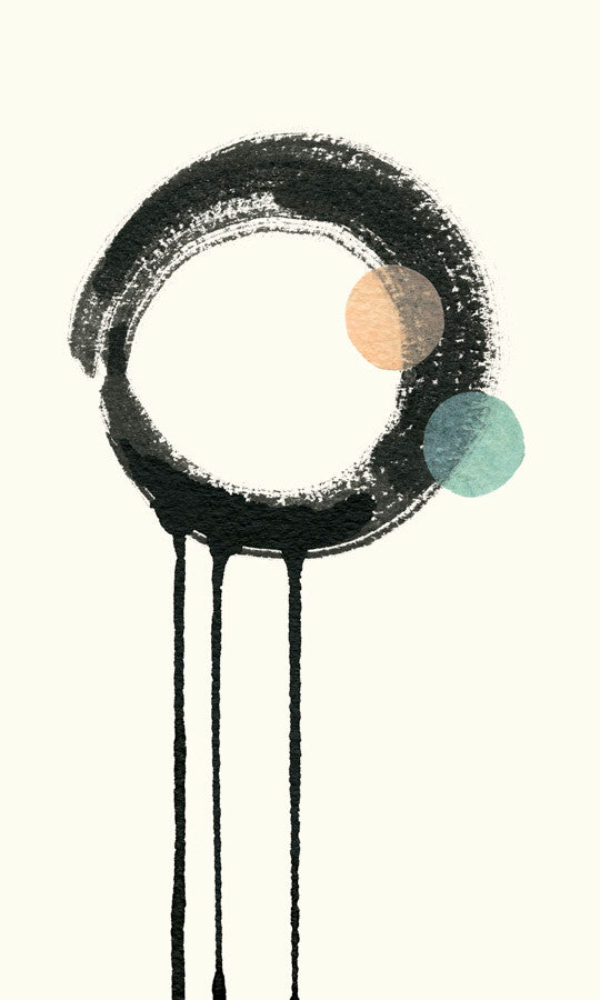 Zen Circles B Wall Art Print