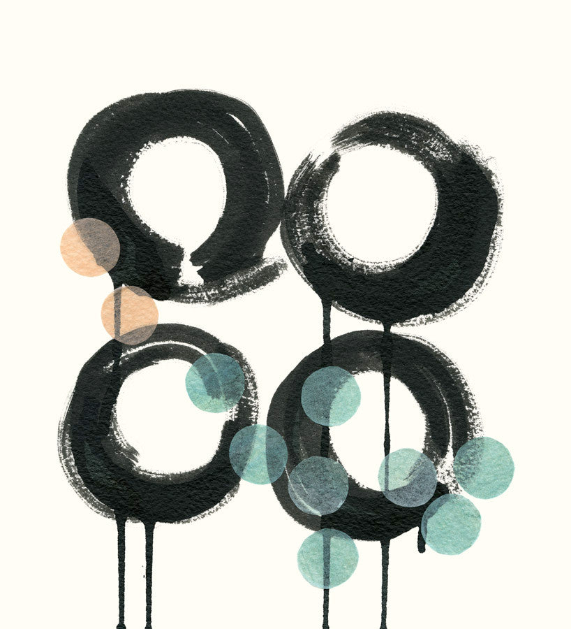 Zen Circles C Wall Art Print