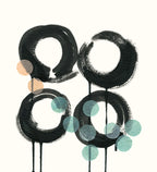 Zen Circles C Wall Art Print