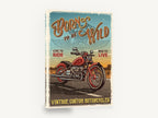 Born to Be Wild, retro custom motorcycle poster, stretched canvas wall art print ready to hang