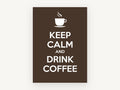 Calm Coffee Break, kitchen canvas wall art print, front view