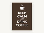 Calm Coffee Break, kitchen canvas wall art print, front view