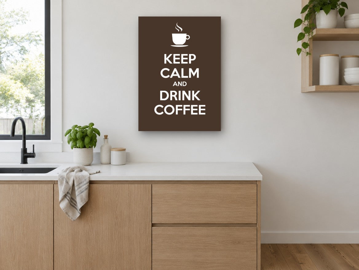 Calm Coffee Break kitchen canvas print on the wall of a kitchen