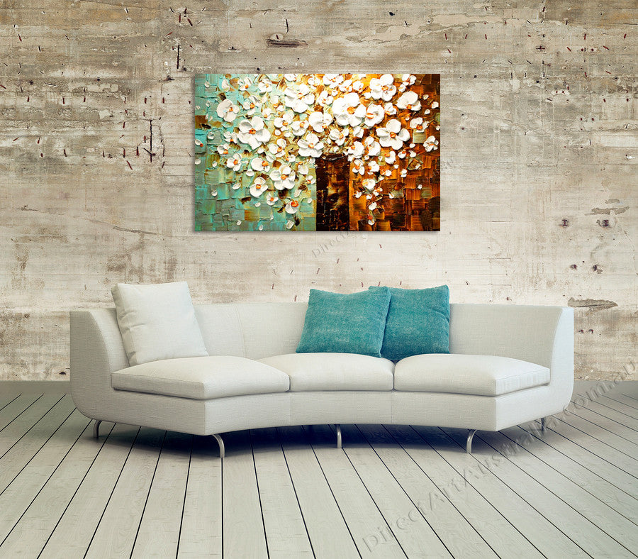 Knife Painting YA1034 on the wall