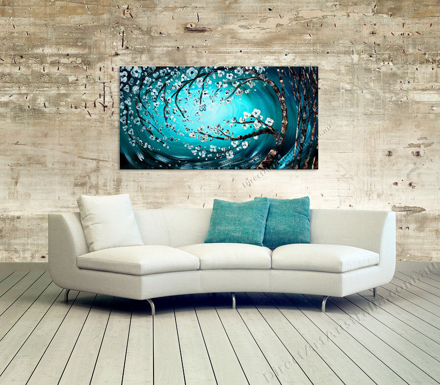Knife Painting SAH009 on the wall