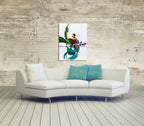 Playful Birds on the wall