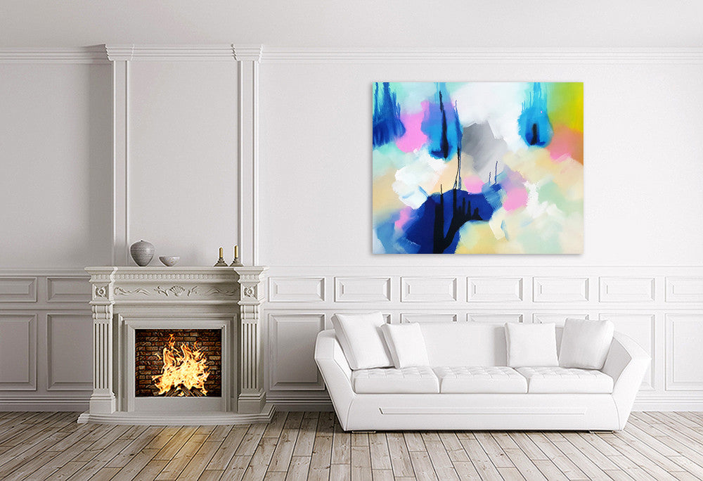Blue Flame on the wall