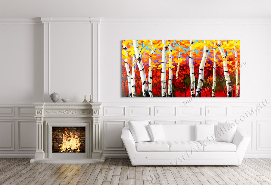 Knife Painting SAH102 on the wall