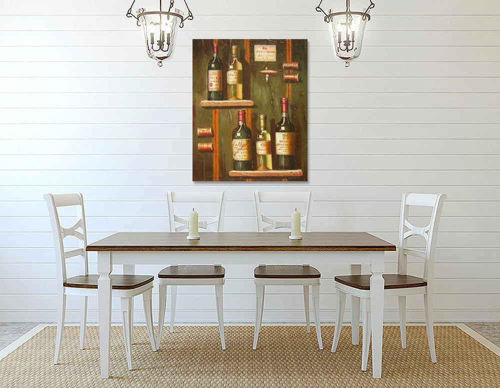 Wine Collection on the wall