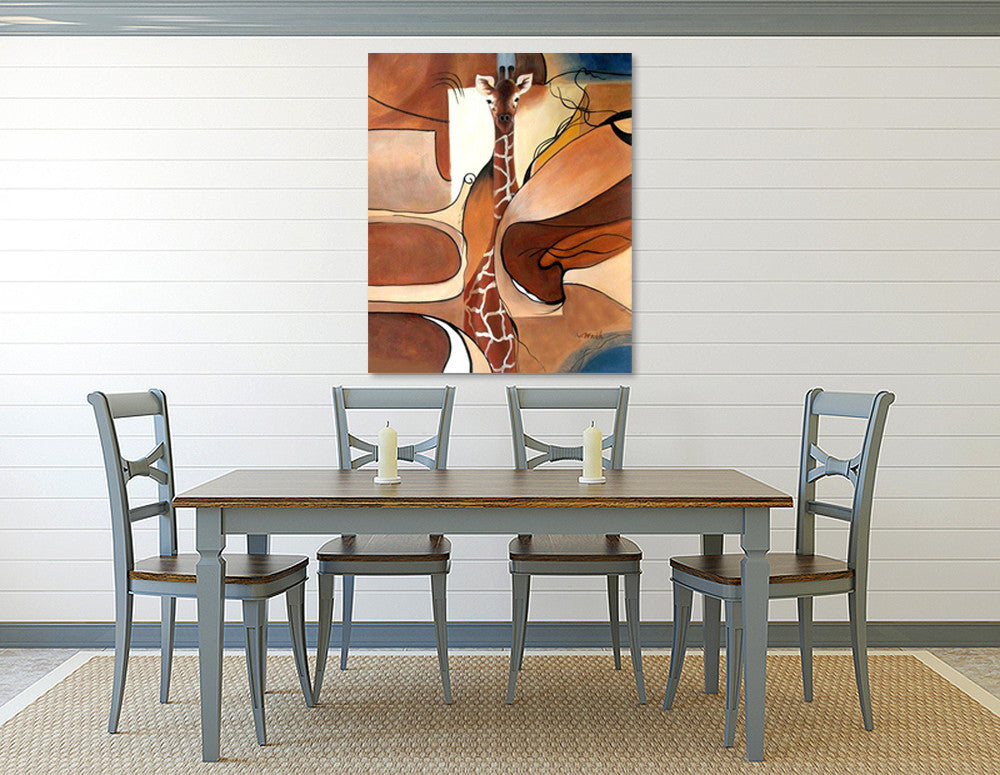 Concealed Giraffe on the wall