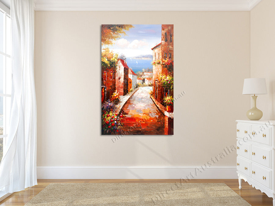 Knife Painting YA1350-2 on the wall