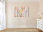 Colored Curtain on the wall