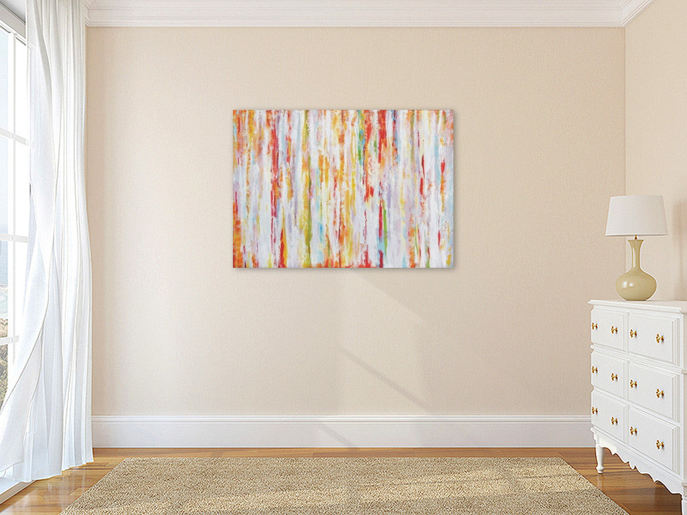 Colored Curtain on the wall
