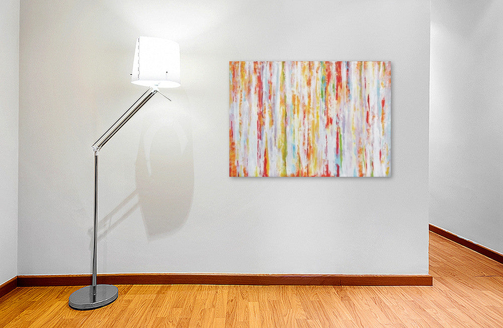 Colored Curtain on the wall