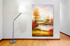 Knife Painting YA1335 on the wall