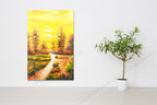 Knife Painting YA1329 on the wall