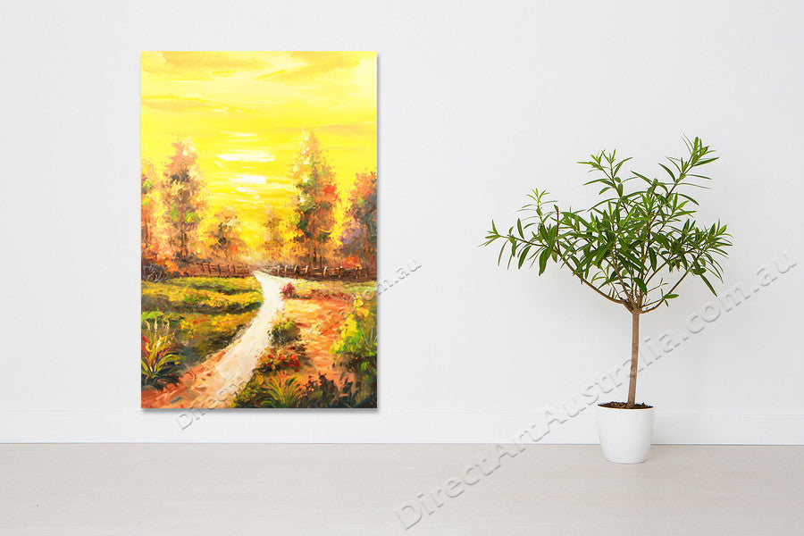 Knife Painting YA1329 on the wall