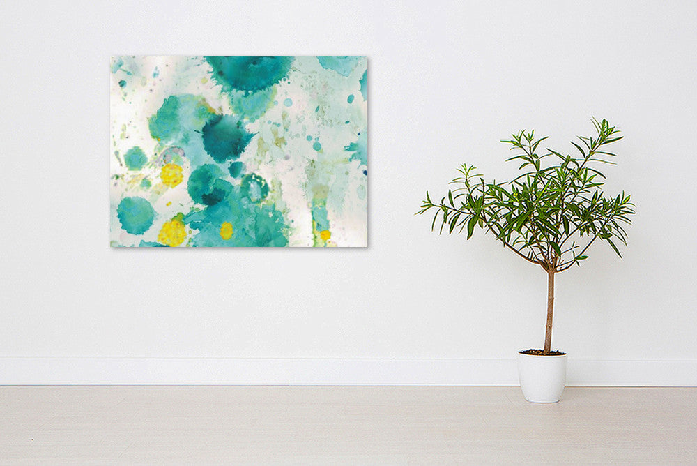 Green Splats on the wall