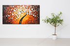 Knife Painting SAH051 on the wall