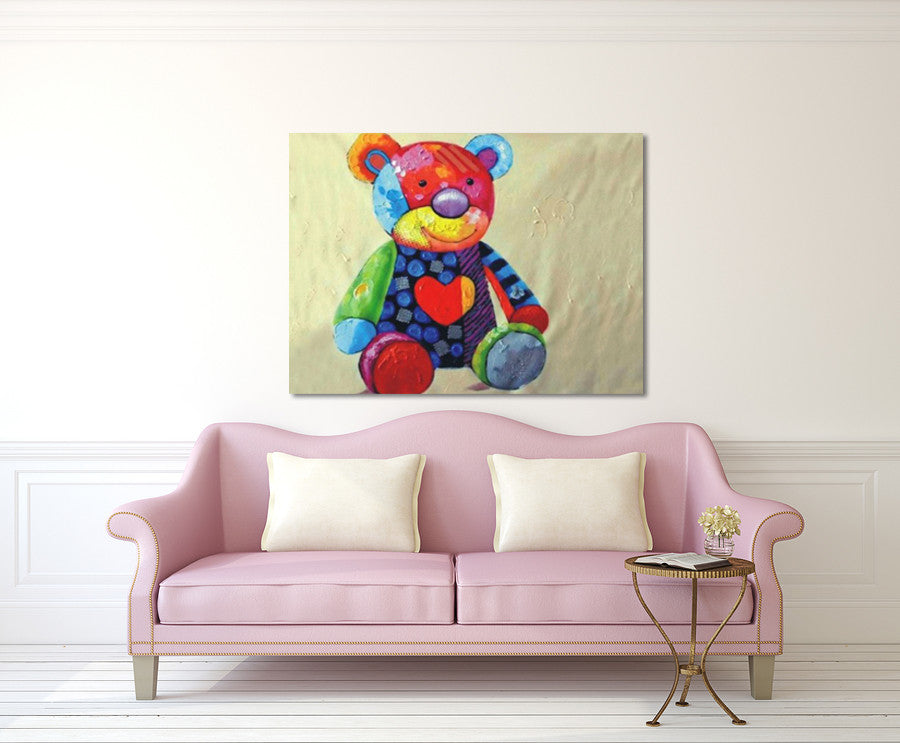 Teddy on the wall