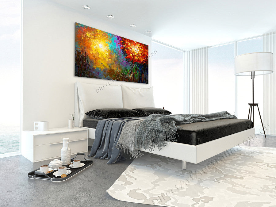 Knife Painting SAH033 on the wall