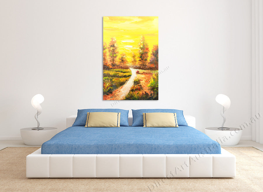 Knife Painting YA1329 on the wall